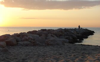 Olympic beach - pláž - autobusová doprava CK Turancar - Grécko, Olympská riviéra, Olympic beach