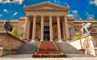 CK Turancar, Letecký poznávací zájazd, Sicília a Liparské ostrovy, Palermo, divadlo CK Turancar, Letecký poznávací zájazd, Sicília a Liparské ostrovy, Palermo, divadlo