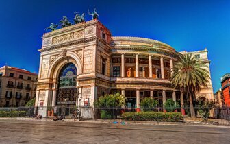 CK Turancar, Letecký poznávací zájazd, Sicília a Liparské ostrovy, Palermo, divadlo CK Turancar, Letecký poznávací zájazd, Sicília a Liparské ostrovy, Palermo, divadlo