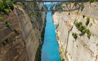 Letecký poznávací zájazd,  Okruh Gréckom a Sarónske ostrovy, Korinský prieplav