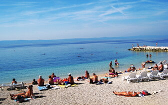 hotel Biokovka - pláž - autobusový zájazd CK Turancar - Chorvátsko, Makarska