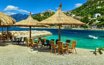 hotel Palma - pláž - autobusový zájazd CK Turancar - Chorvátsko - Makarska