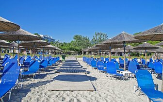 Hotel Sun Beach - pláž - letecký zájazd CK Turancar - Grécko, Olympská riviéra, Platamonas Hotel Sun Beach - pláž - letecký zájazd CK Turancar - Grécko, Olympská riviéra, Platamonas