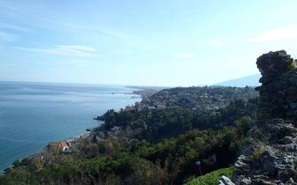 Pohľad z hradu Platamonas - letecký zájazd CK Turancar - Grécko, Olympská riviéra, Platamonas Pohľad z hradu Platamonas - letecký zájazd CK Turancar - Grécko, Olympská riviéra, Platamonas