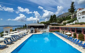 Hotel Sunshine Club - bazén - letecký zájazd CK Turancar - Korfu, Nissaki Hotel Sunshine Club - bazén - letecký zájazd CK Turancar - Korfu, Nissaki