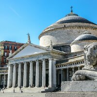 CK Turancar, autobusový poznávací zájazd, Kampánia s pobytom pri mori, Neapol, Piazza del Plebiscito, bazilika San Francesco di Paola