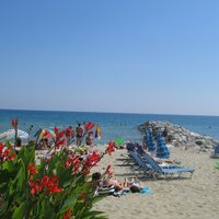 Paralia-pláž-autobusová doprava CK Turancar-Grécko-(Olympská riviéra)