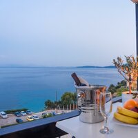 Grécko - Korfu - Hotel Belvedere - výhľad z terasy