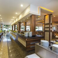 Kleopatra Ada Beach - bufetové stoly - letecký zájazd CK Turancar - Turecko, Alanya