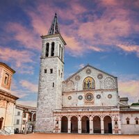 Autobusový poznávací zájazd, Taliansko, Umbria, Spoleto, katedrála Santa Maria Assunta