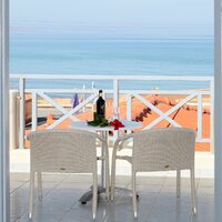 Hotel Europa beach - pohľad na more - letecký zájazd CK Turancar - Kréta, Aposelemis