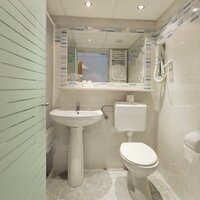 Hotel Narcis - kúpelňa - autobusový zájazd CK Turancar - Chorvátsko, Istria, Rabac