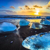 CK Turancar, Letecký poznávací zájazd, Island, Diamantová pláž