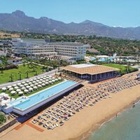 hotel Acapulco Beach - letecky pohľad -letecký zájazd CK Turancar - Kyrenia, Cyprus