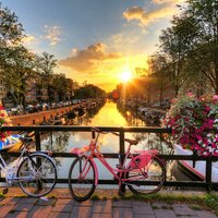 CK Turancar, Letecký poznávací zájazd, Amsterdam, bicykle