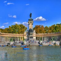 CK Turancar, Letecký poznávací zájazd, Španielsko, Madrid, park Retiro, pamätník Alfonza XII