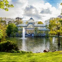 CK Turancar, Letecký poznávací zájazd, Španielsko, Madrid, park Retiro, Krištáľový palác