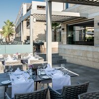 Hotel Porto Platanias Beach - plážový bar - letecký zájazd CK Turancar - Kréta, Platanias