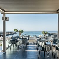 Hotel Porto Platanias Beach - plážový bar - letecký zájazd CK Turancar - Kréta, Platanias