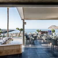 Hotel Porto Platanias Beach - plážový bar - letecký zájazd CK Turancar - Kréta, Platanias