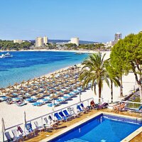 hotel Flamboyan Caribe - pláž - letecký zájazd od CK Turancar - Malorka, Magaluf