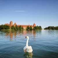 CK Turancar, autobusový poznávací zájazd, Pobaltie, Litva, ostrovný hrad Trakai