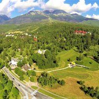 Bobová dráha, letecký pohľad - Tatranská Lomnica, Tatrabob - Vysoké Tatry a severný Spiš - Autobusový poznávací zájazd