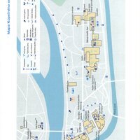 Pro Patria - mapa kupeľného ostrova - individuálny zájazd CK Turancar - Slovensko, Piešťany
