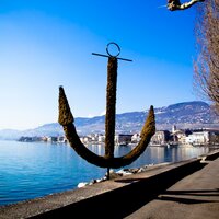 CK Turancar, autobusový poznávací zájazd, Švajčiarsko, Vevey, Ženevské jazero