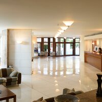 Hotel Aquila Porto Rethymno-recepcia-letecký zájazd CK Turancar-Kréta-Anissaras