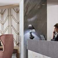 Hotel Mythos Palace Resort-recepcia-letecký zájazd CK Turancar-Kréta-Georgioupolis Kournas