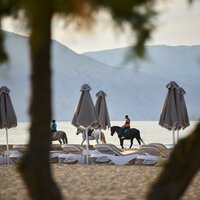 Hotel Mythos Palace Resort-pláž-letecký zájazd CK Turancar-Kréta-Georgioupolis Kournas