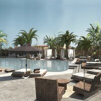 Hotel Eliros Mare-bar pri bazéne-letecký zájazd CK Turancar-Kréta-Georgioupolis
