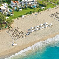 Hotel Aquila Porto Rethymno-hotelová pláž-letecký zájazd CK Turancar-Kréta-Anissaras