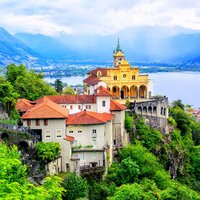 Autobusový poznávací zájazd, Švajčiarsky okruh, Madona del Sasso, Locarno