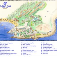 Hotel Eden Roc Resort - plán resortu - letecký zájazd CK Turancar (Rodos, Kallithea)