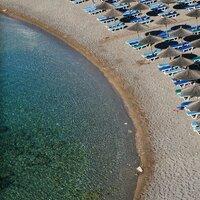 Hotel Eden Roc Resort - hotelová pláž - letecký zájazd CK Turancar (Rodos, Kallithea)