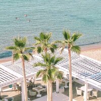 Hotel Amira Luxory Resort - reštaurácia na pláži - letecký zájazd CK Turancar - Kréta, Adelianos Kampos