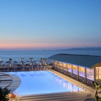 Hotel Arina Beach- letecký záber -letecký zájazd CK Turancar-Kréta-Agia Marina