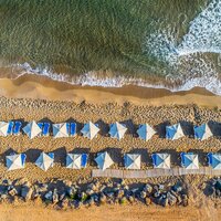 Hotel Arina Beach- letecký záber -letecký zájazd CK Turancar-Kréta-Agia Marina