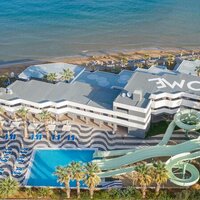 Hotel Arina Beach- letecký záber -letecký zájazd CK Turancar-Kréta-Agia Marina
