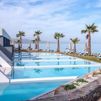 Hotel Arina Beach- letecký záber -letecký zájazd CK Turancar-Kréta-Agia Marina