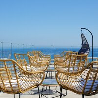 Hotel Archipelagos Residence - posedenie na terase - letecký zájazd CK Turancar - Kréta, Rethymno
