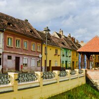 CK Turancar, autobusový poznávací zájazd, Rumunsko - Sedmohradsko a Transylvánia, Sibiu, typická architektúra