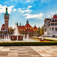 CK Turancar, autobusový poznávací zájazd, Poľsko - Mazúrske jazerá, Sopot, cetnrum mesta