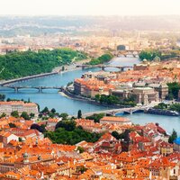 CK Turancar, autobusový poznávací zájazd, Praha - zámky a hrady v Čechách, Praha, panoráma mesta