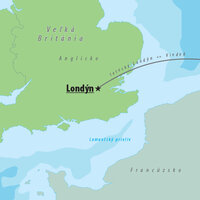 CK Turancar, Letecký poznávací zájazd,  Veľká Británia, Londýn, mapa