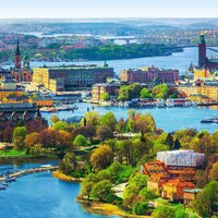 CK Turancar, Letecký poznávací zájazd, Švédsko, Štokholm, panoráma mesta