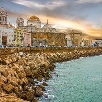 Letecký poznávací zájazd Andalúzia s pobytom pri mori, Cádiz, katedrála Campo del Sur