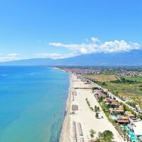 Paralia-panoráma - autobusová doprava CK Turancar (Paralia - Olympská riviéra)